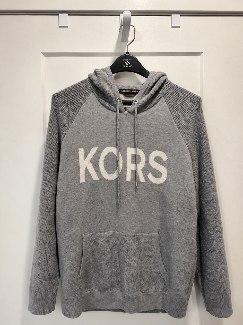 Michael Kors Gray Hooded Sweatshirt with KORS Logo